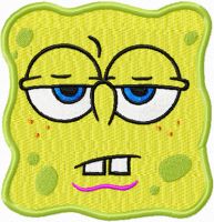 Spongebob Smile 4  embroidery design