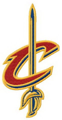 Cleveland Cavaliers logo 3 machine embroidery design