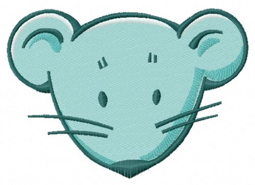 Cute little mouse 2 machine embroidery design