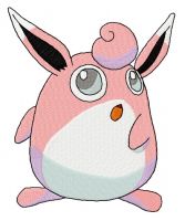 Wigglytuff embroidery design