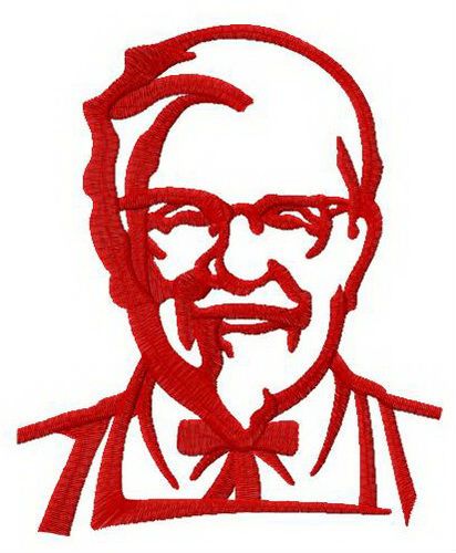 KFC alternative logo machine embroidery design