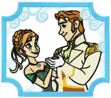 Anna and Hans embroidery design