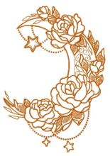 Vernal moon 3 embroidery design