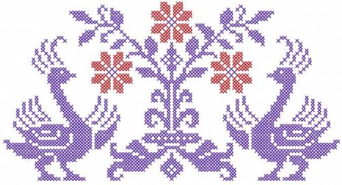 firebird cross stitch free embroidery design 3