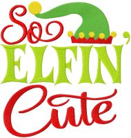 So elfin cute embroidery design