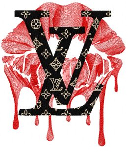 Lv mash embroidery design