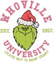 Whoville university est 1957 embroidery design