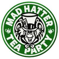 Mad Hatter tea party embroidery design