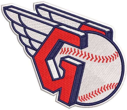 Cleveland Guardians logo embroidery design