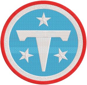 Tennessee Titans primary logo 2026 embroidery design