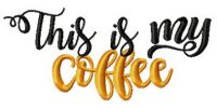 This is my coffee embroidery design