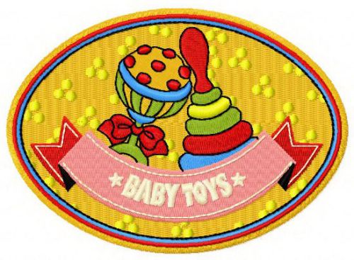 Baby toys machine embroidery design