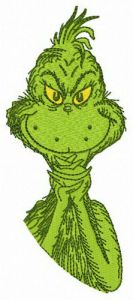 Tricky Grinch embroidery design