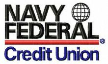 Navy Federal Credit Union logo embroidery design
