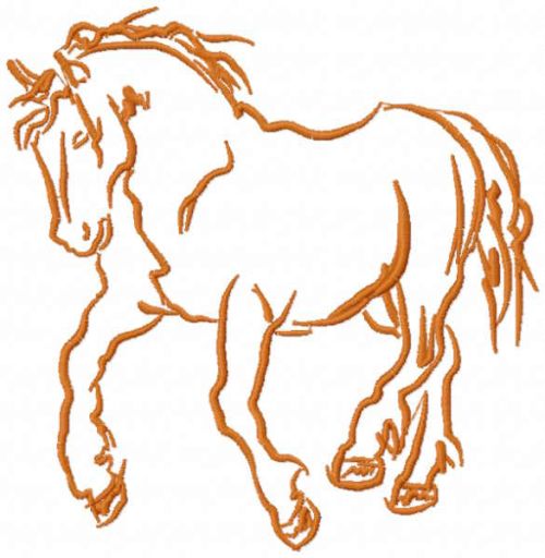 galloping gelding free embroidery design