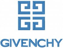 Givenchy logo embroidery design