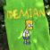 Towel with Bart Simpsons machine embroidery design