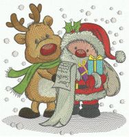 Wish list embroidery design