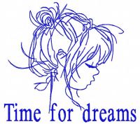 Time for dreams free embroidery design