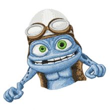 Crazy Frog embroidery design