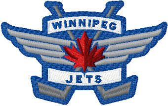 Jets NHL machine embroidery design