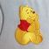 Winnie Pooh sitting and dreaming embroidery design