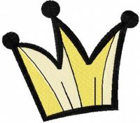 Crown free embroidery design