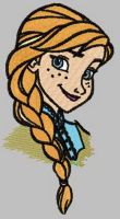 Anna Frozen 4 embroidery design
