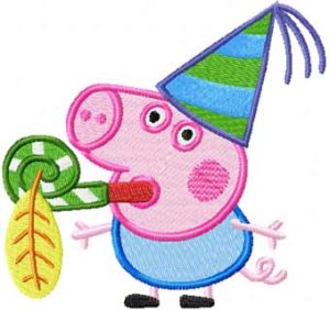 Pig Carnival embroidery design