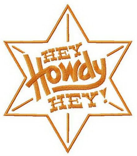 Hey Howdy Hey star machine embroidery design