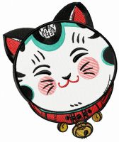 Cute Maneki Neko 3 embroidery design