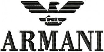 Armani Logo machine embroidery design