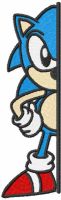 Brave Sonic embroidery design