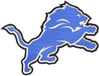 Detroit Lions Logo embroidery design