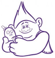 Biggie and Mr. Dinkles 3 embroidery design