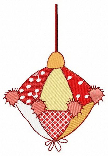 Handmade Christmas toy machine embroidery design