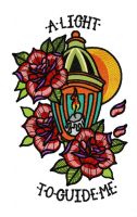 A light to guide me embroidery design