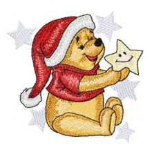 Winnie Pooh Before Christmas embroidery design