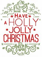 Have a Holly Jolly Christmas 2 embroidery design