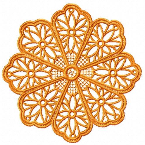 Snowflake 1 machine embroidery design