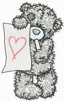 Teddy Bear painter embroidery design