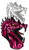 Dragon's shadow 9 embroidery design
