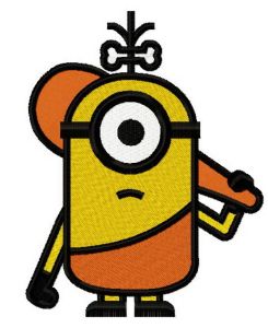 Prehistoric Minion embroidery design