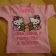 Embroidered pink t-shirt with Hello Kitty design