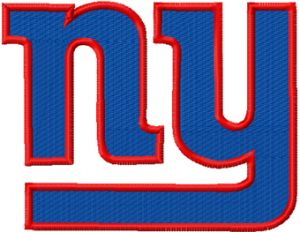New York Giants Logo embroidery design