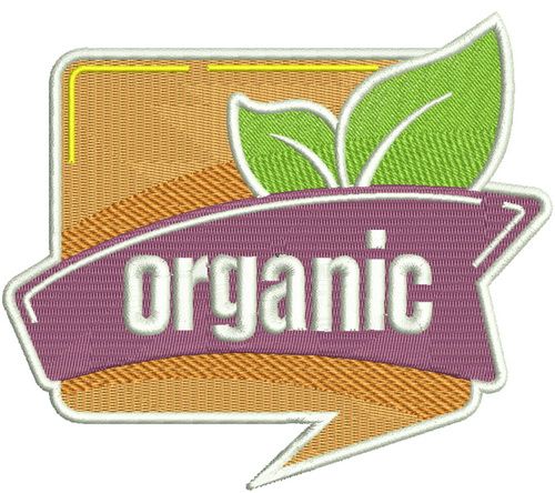 Organic 3 machine embroidery design