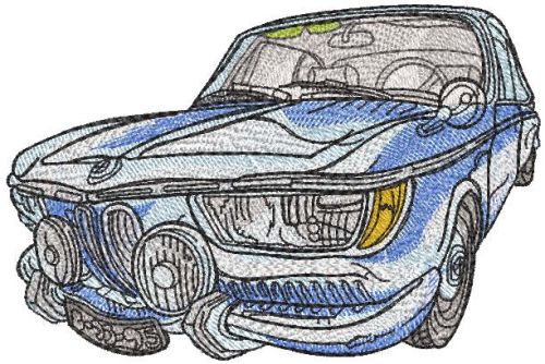 Bmw classic car 1600 embroidery design