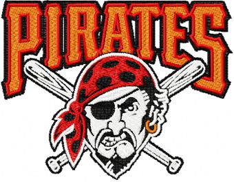 Pittsburgh Pirates logo machine embroidery design