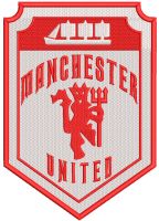 Manchester United F.C. Devil Crest embroidery design