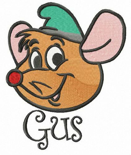 Gus machine embroidery design